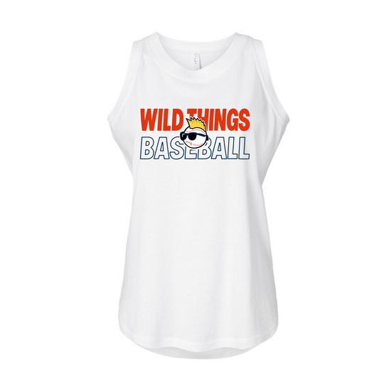 White Wild Things Baseball Tank
