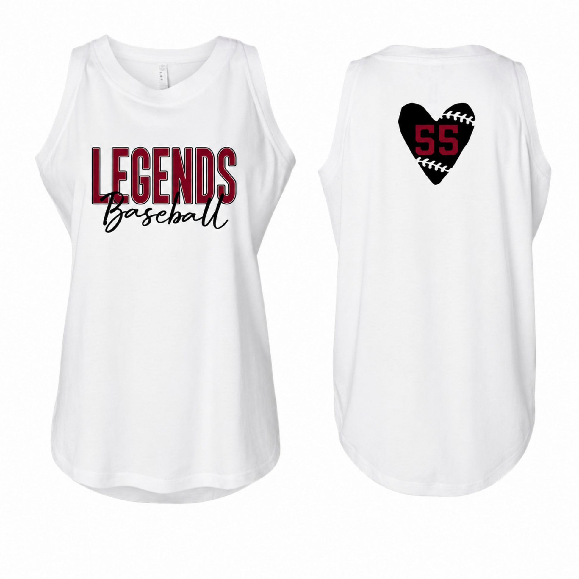 Legends Baseball Personalized Tank Top