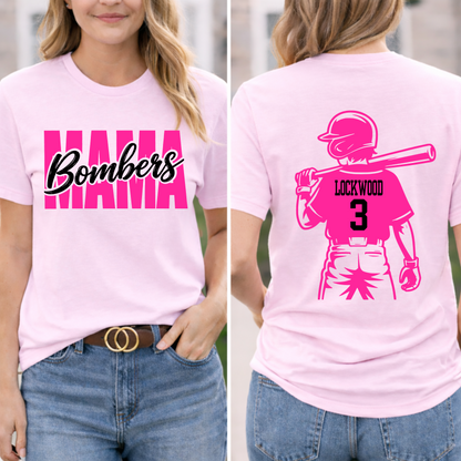 Bombers Mama Tee – Light Pink