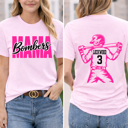 Bombers Mama Tee – Light Pink