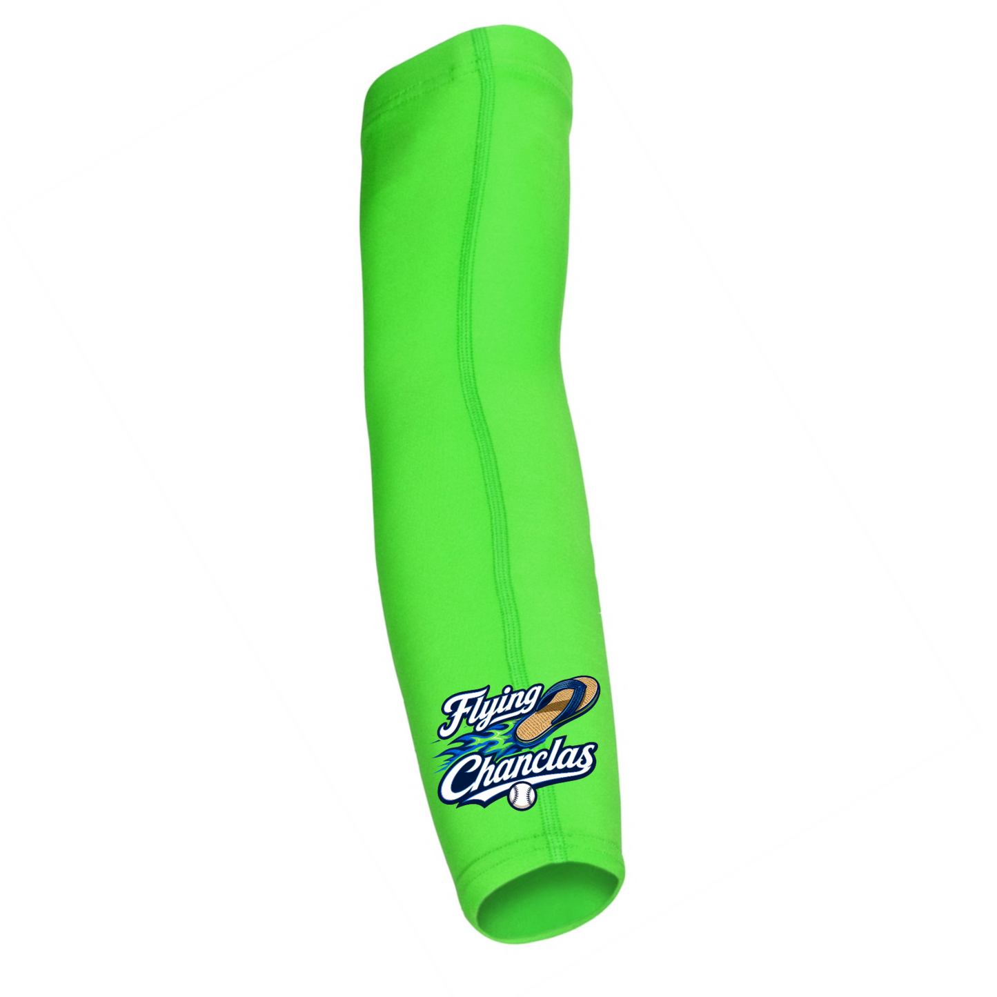 Flying Chanclas Compression Arm Sleeve – Neon Green Performance Sleeve