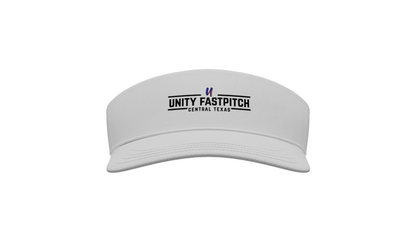 **PRE ORDER** White Unity Fastpitch Performance Visor – Coolcore® Tech, Water-Repellent