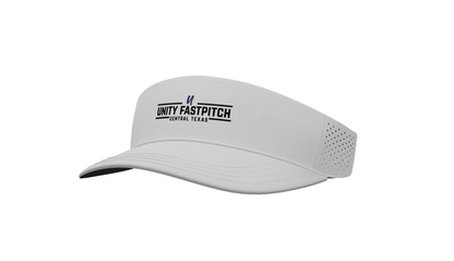 **PRE ORDER** White Unity Fastpitch Performance Visor – Coolcore® Tech, Water-Repellent