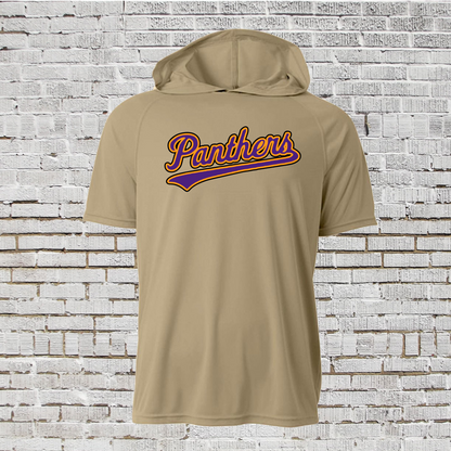 Short Sleeve Liberty Hill Panthers Hoodie Tee, Panthers Baseball Spirit Wear, Liberty Hill Panthers Hoodie
