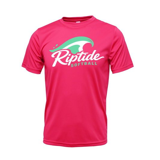 Riptide Softball Performance Dri-Fit T-Shirt – Pink