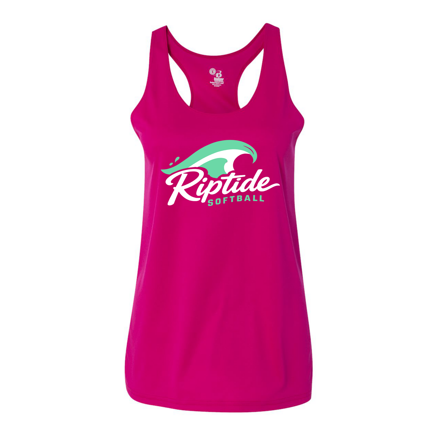 Riptide Softball Performance Racerback Tank – Pink