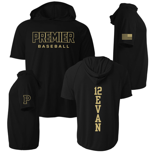 Premier Baseball Short Sleeve Hoodie