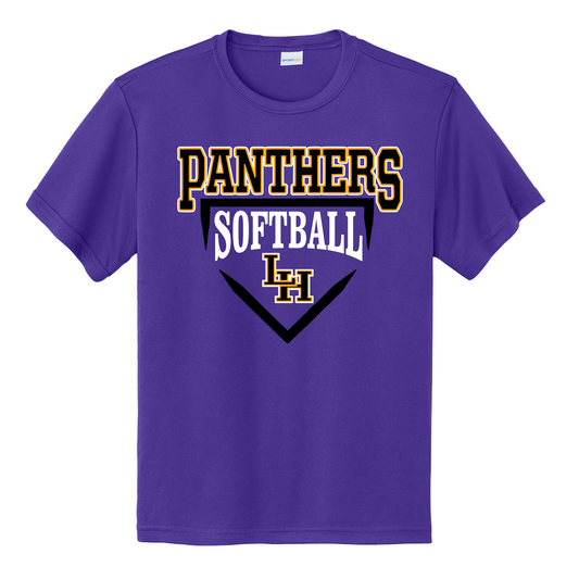 Panthers Softball Tee, Liberty Hill Panthers Softball Shirt, Panthers Drifit Shirt