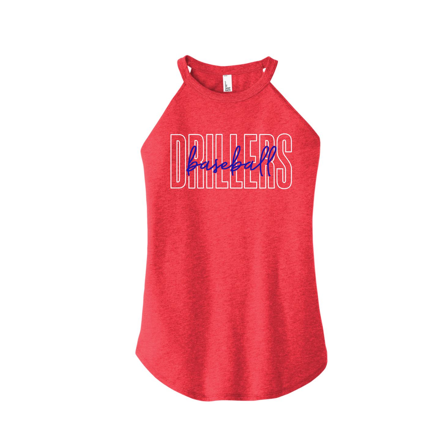 Drillers Baseball Women’s Rocker Tank – Red