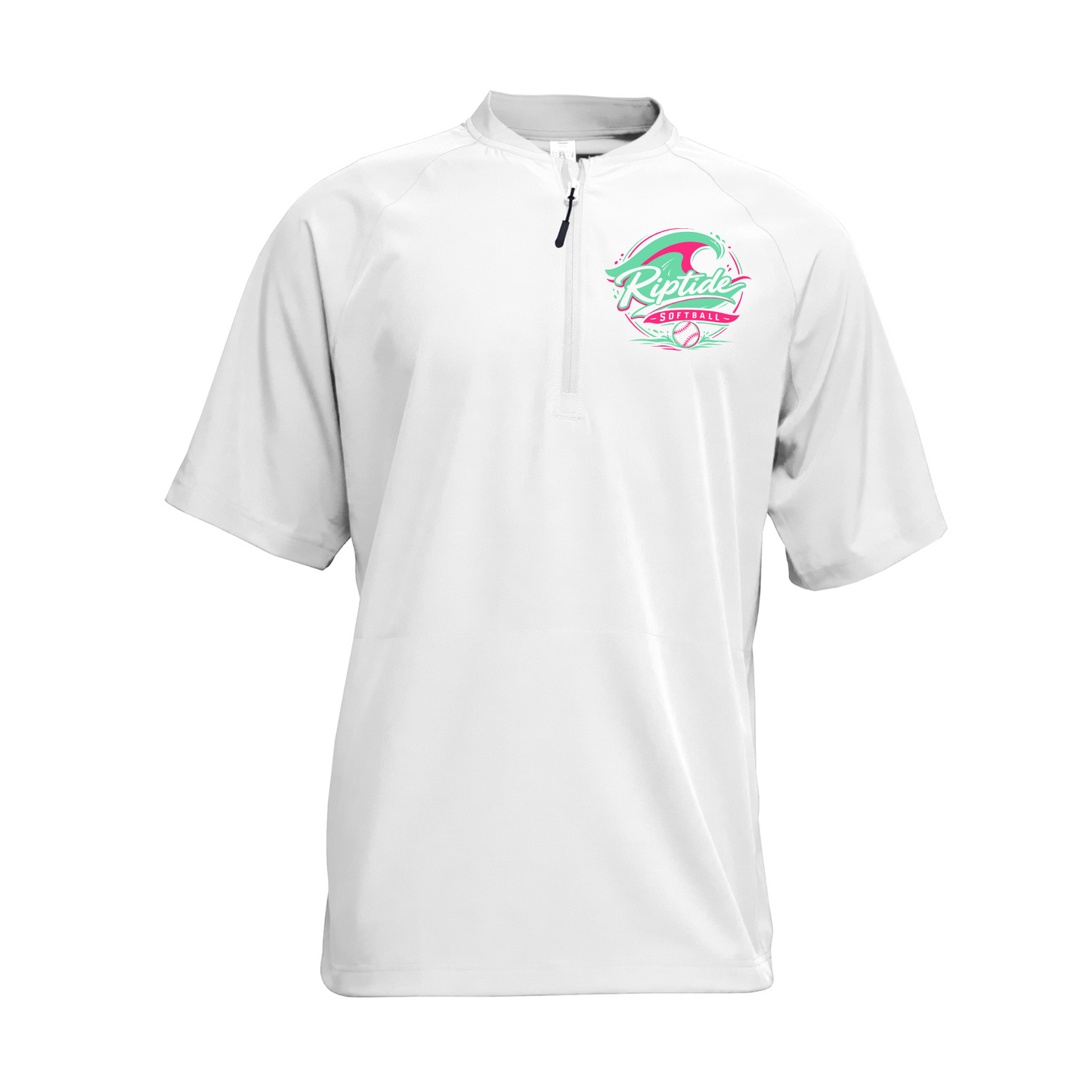 Riptide Softball White Performance Cage Jacket