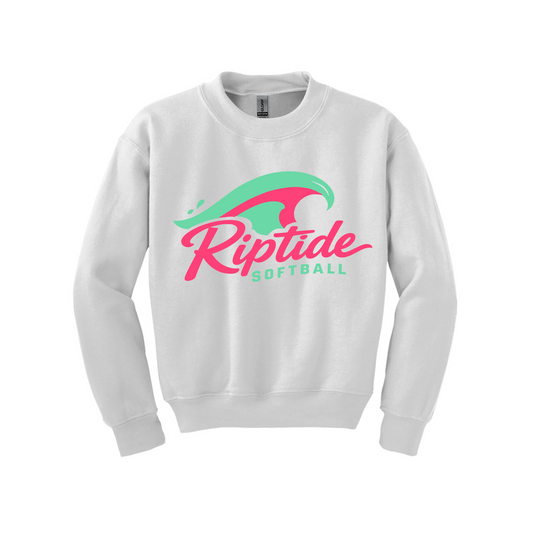 Riptide Softball Wave Crewneck Sweatshirt