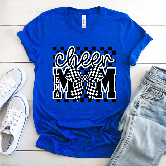 Royal Blue Cheer Mom Shirt, Cheer Mom Benold Bears Tee, Cheer Mom Name Shirt