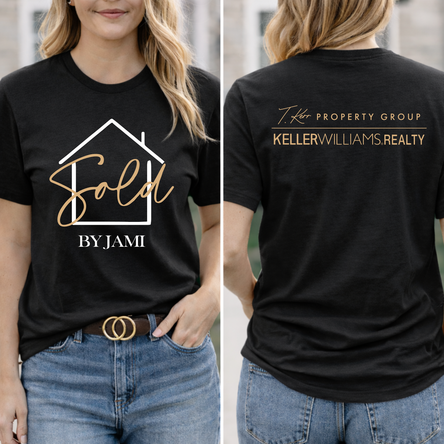 Sold by Realtor Tee – Front & Back Logo Shirt