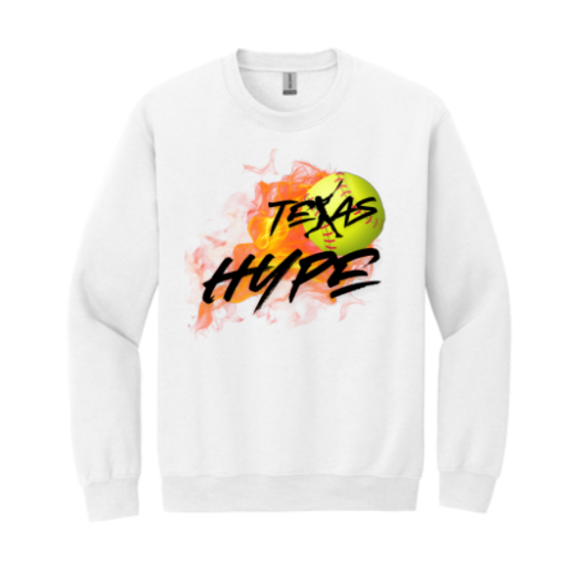 Texas Hype Crewneck, Hype Softball Sweatshirt, Texas Hype Spiritwear