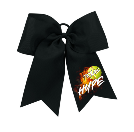 Texas Hype Hairbow, Texas Hype Softball Hair Ribbon