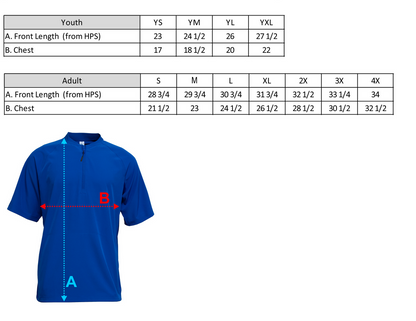 Red Long Sleeve Cage Jacket – Wranglers Baseball Logo | Team Warm-Up Jacket