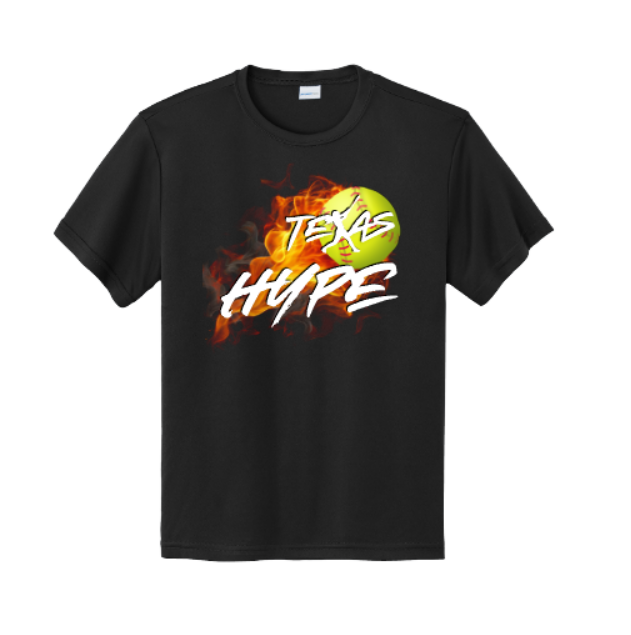 Texas Hype Softball Tee, Hype Softball Shirt, Texas Hype Softball Drifit Shirt