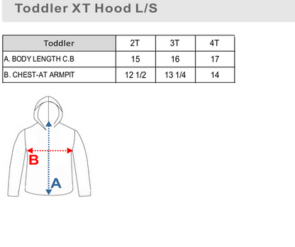 Wranglers Baseball Blue DriFit Long Sleeve Hooded Shirt – Performance Baseball Hoodie Tee