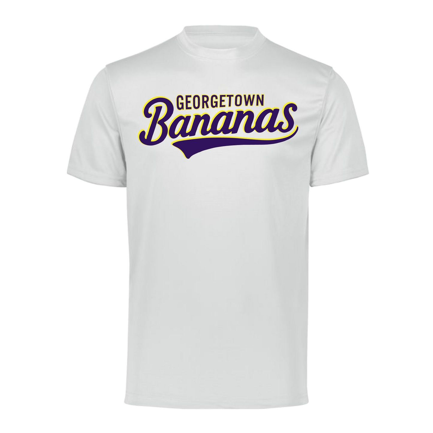 White Georgetown Bananas Tshirt, Georgetown Bananas, Bananas Softball Shirt