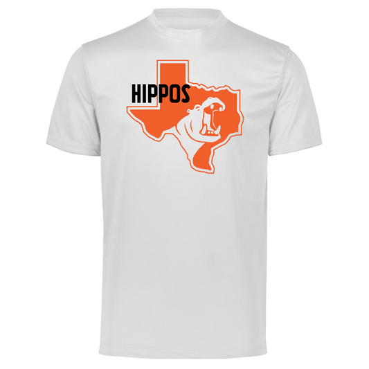 Classic White Hutto Hippos Tee, Hutto Hippos Tshirt, Hippos Shirt