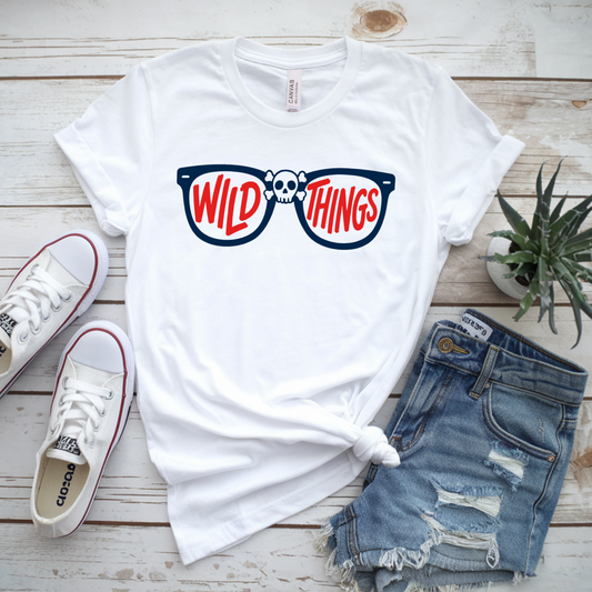 wild things glasses white tshirt