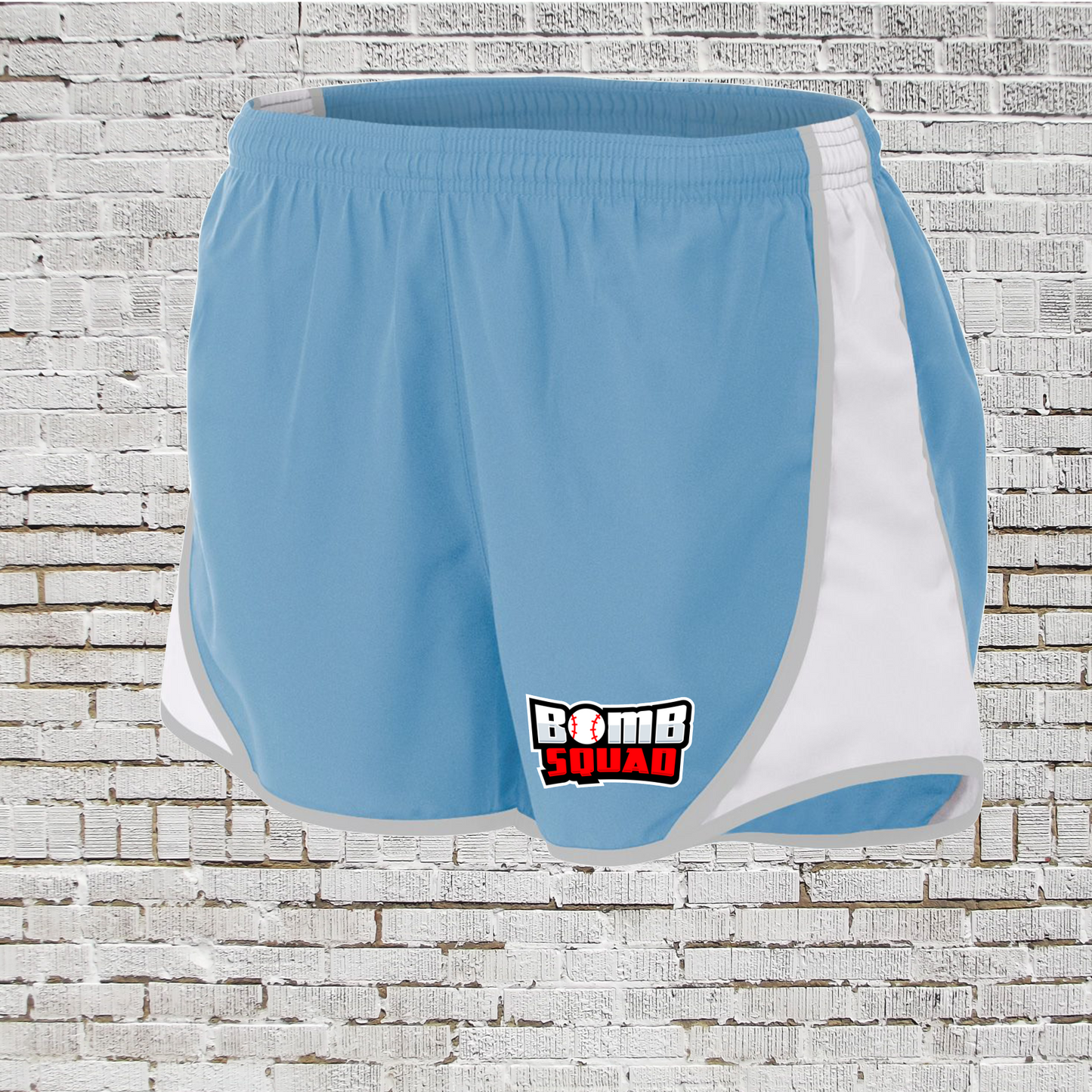 Womens Bomb Squad Shorts, Bomb Squad Baseball Shorts, Bomb Squad Baseball Running Shorts