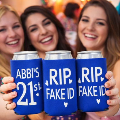 RIP Fake ID Slim Can Coolers: 21st Birthday Party Favors