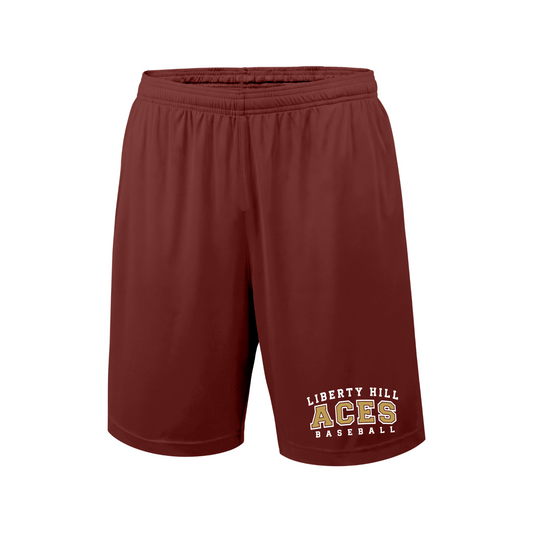 Liberty Hill Aces Cardinal Performance Shorts