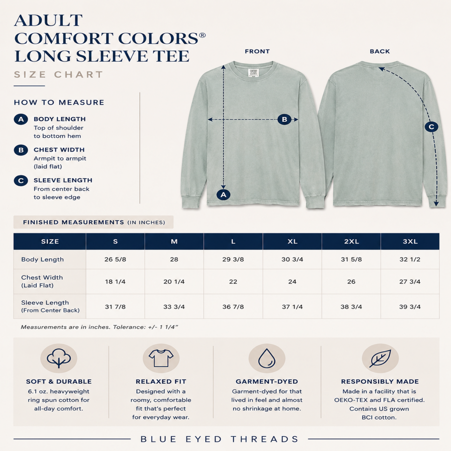TCT Batting Comfort Colors Long Sleeve Shirt