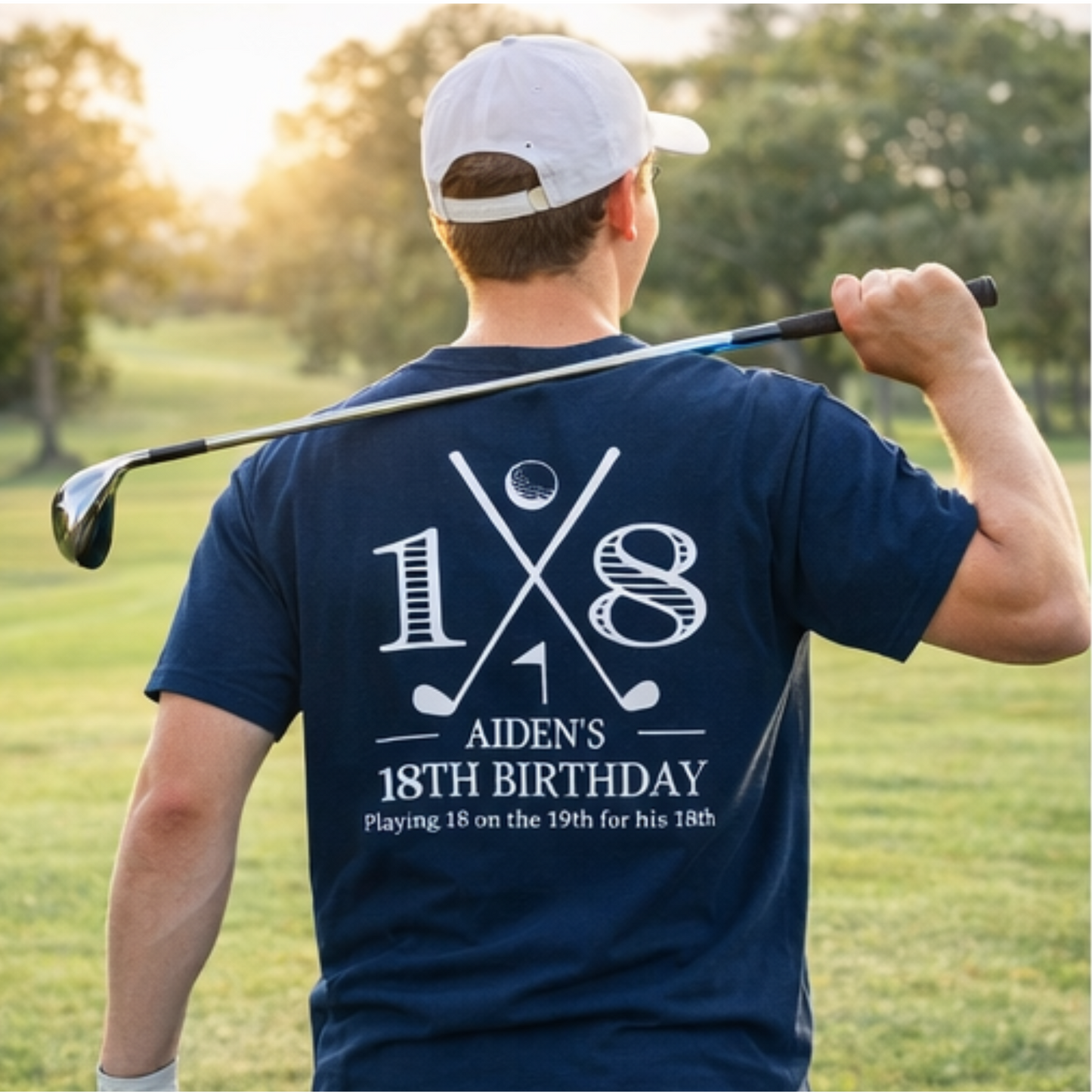 Personalized 18th Birthday Golf Shirt | Custom Golf Tee