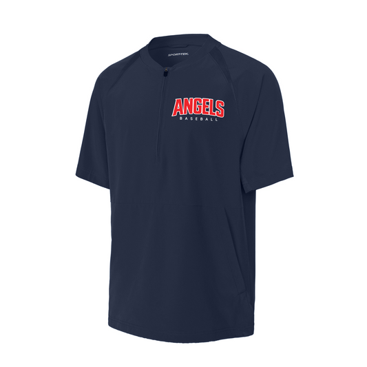 Navy Angels Baseball Cage Jacket | Lightweight Quarter Zip Team Pullover