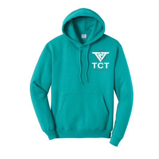 Aqua TCT Construction Sweatshirt, TCT Hoodie, TCT Construction Apparel