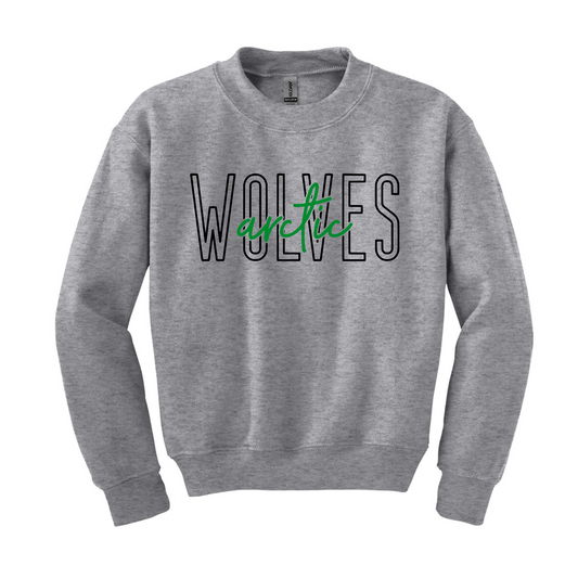 Arctic Wolves Fleece, Gray Arctic Wolves Hockey Sweatshirt