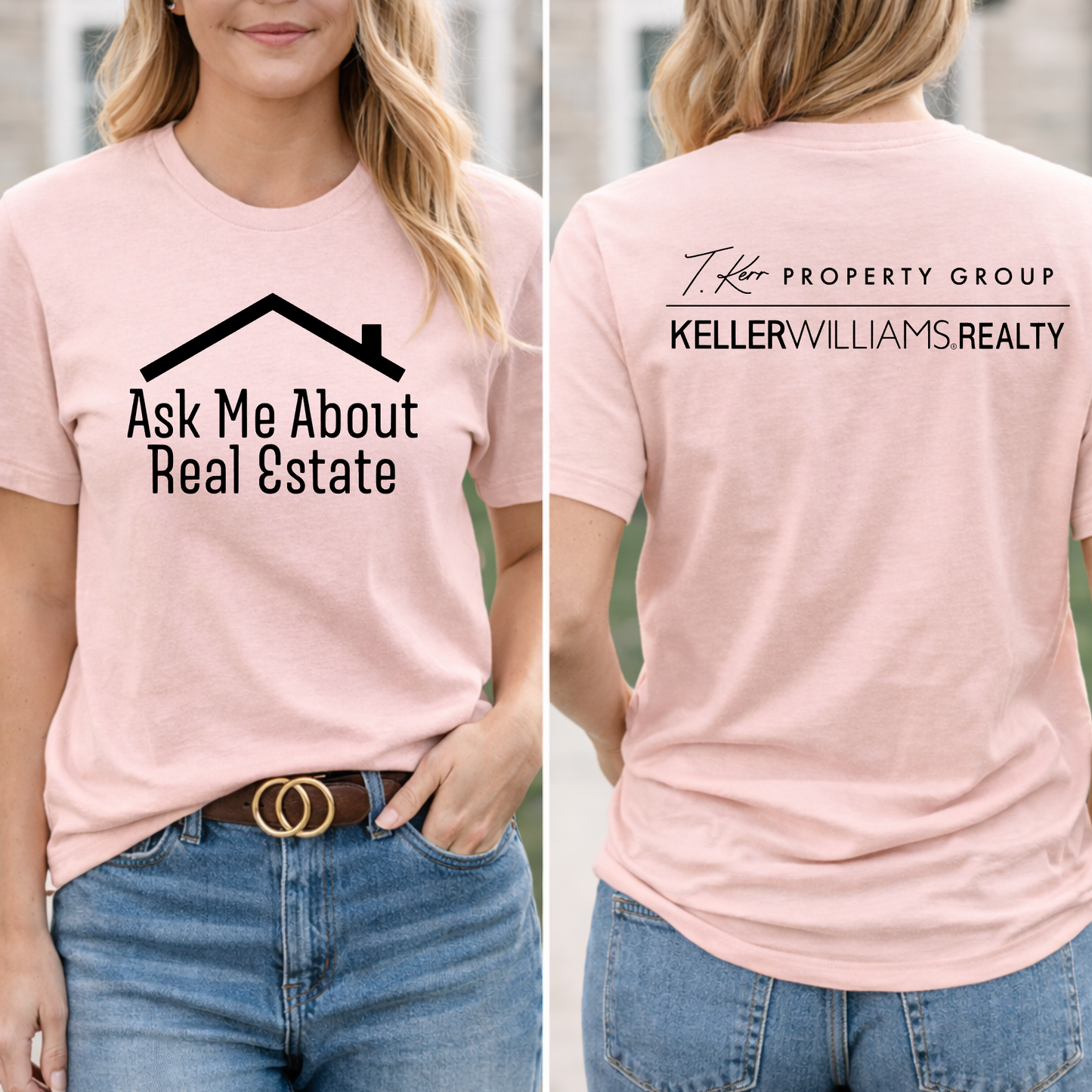 Ask Me About Real Estate T-Shirt | Keller Williams Realtor Tee