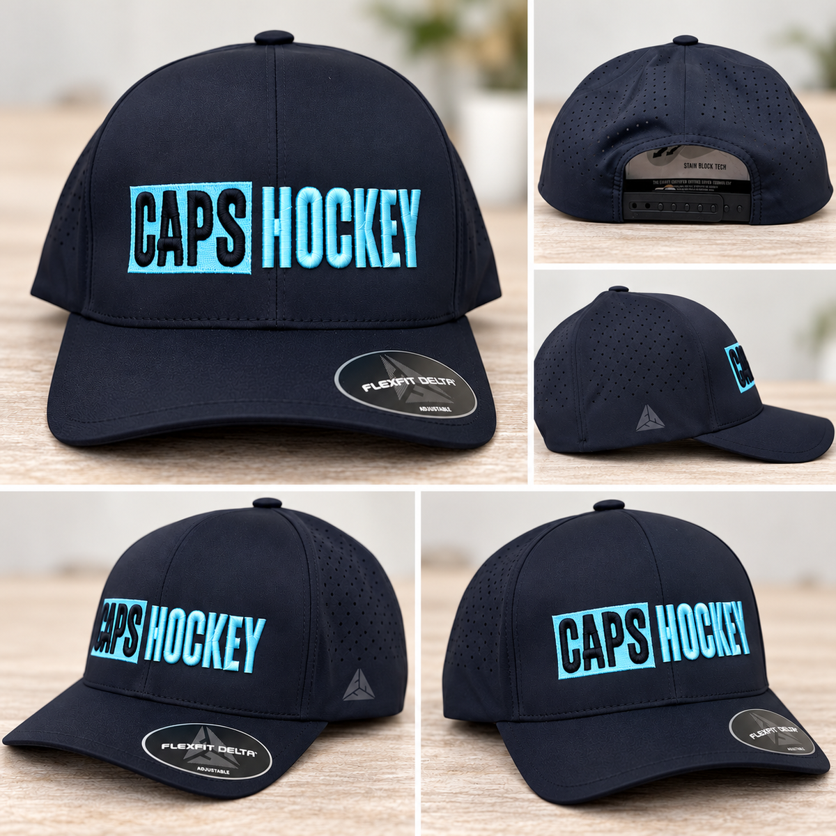 Austin Capitals embroidered hockey hat product views