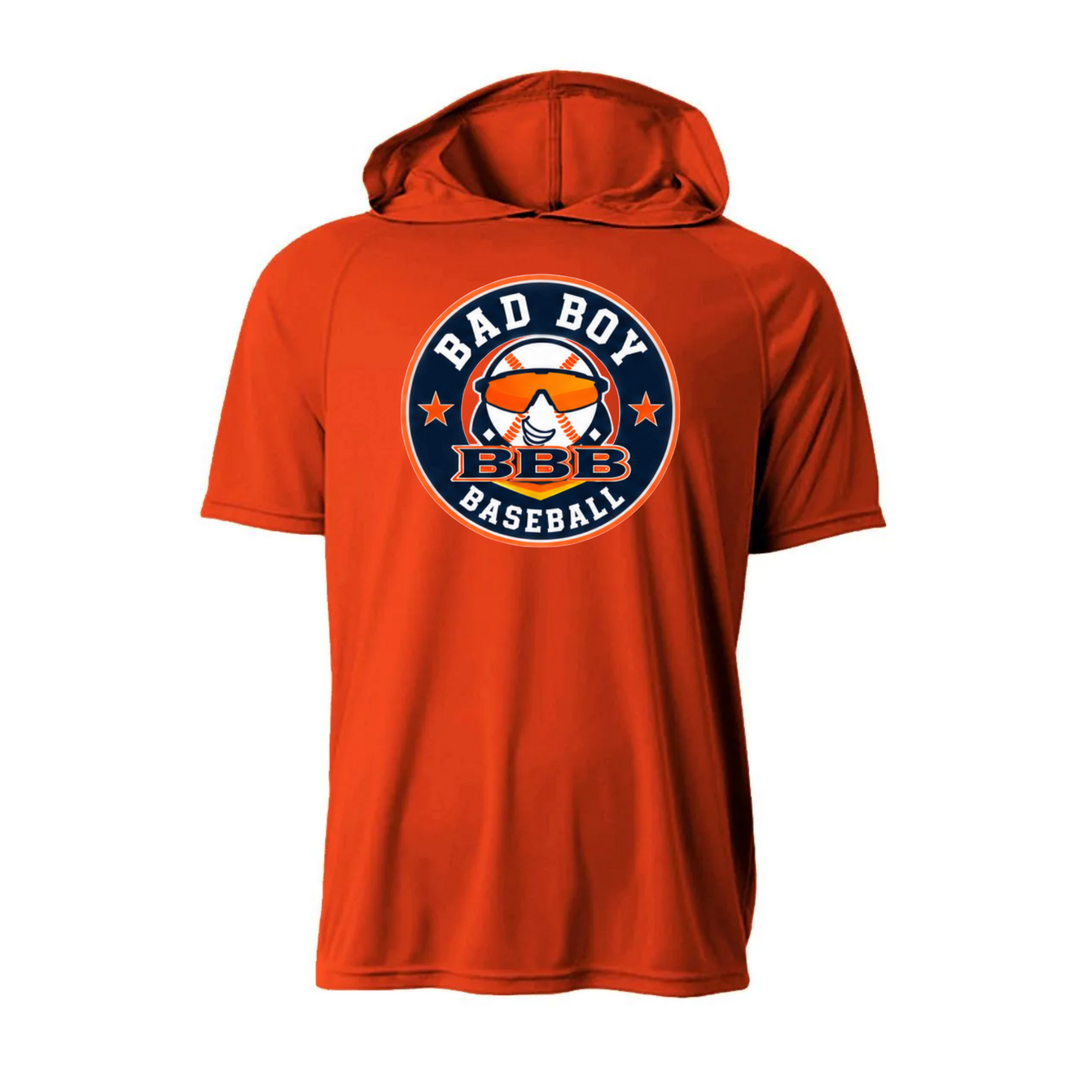 Bad Boy Baseball Orange Hooded Shirt