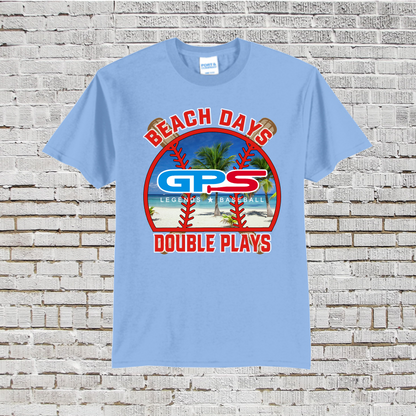 Beach Days and Double Plays Logo'd Shirt