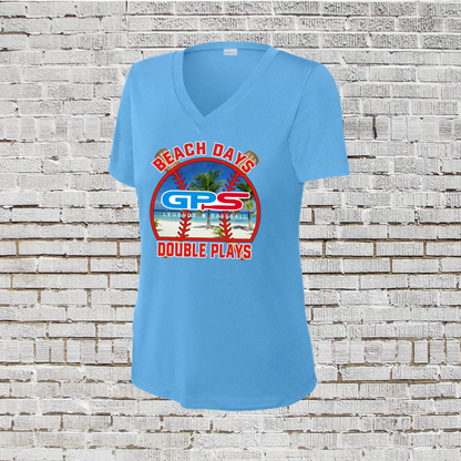 Beach Days and Double Plays Logo'd Shirt