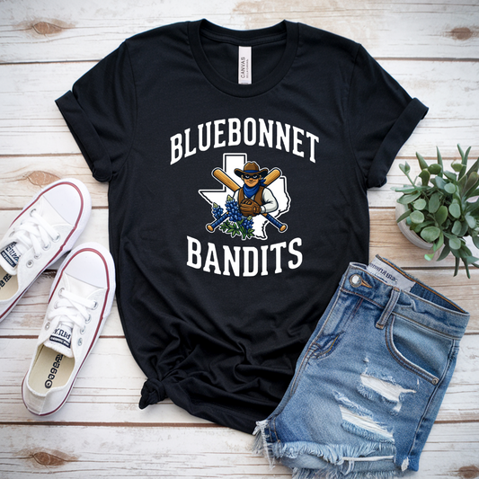 Bluebonnet Bandits Spirit Tee – Bella and Canvas Cotton Tee