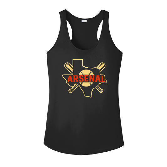 Black Arsenal Baseball Logo Tank Top, Arsenal Baseball Racerback, Arsenal Spiritwear
