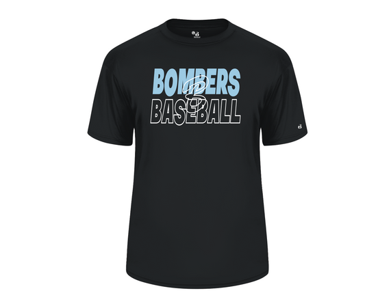 Black Bombers Baseball Shirt, Georgetown Bombers Tee, Drifit Bombers Baseball TShirt