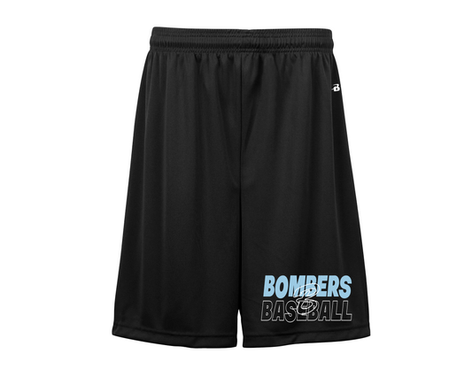 Black Drifit Shorts, Georgetown Bombers Shorts, Bombers Baseball Shorts