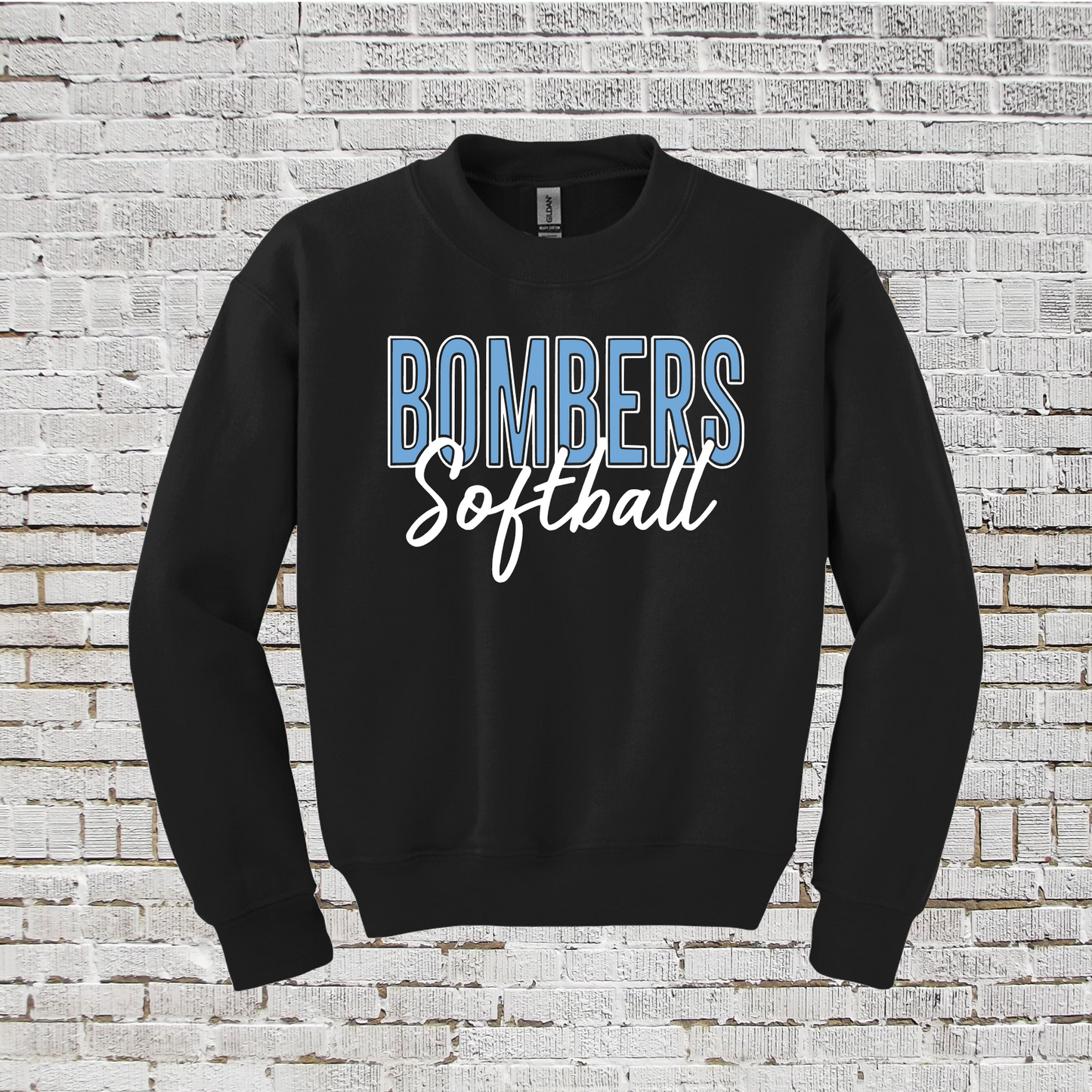 Bombers Softball Crewneck Sweatshirt, GTX Bombers Softball Sweatshirt