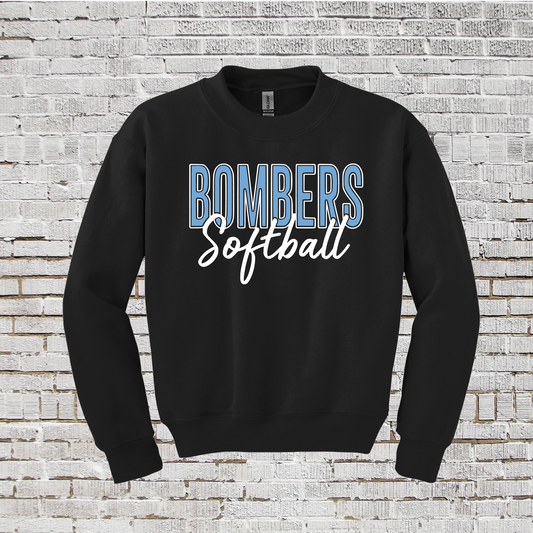 Bombers Softball Crewneck Sweatshirt, GTX Bombers Softball Sweatshirt