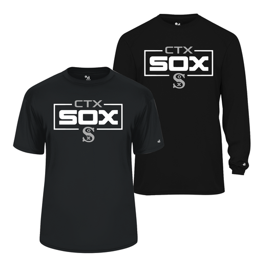 CTX Sox Black Tshirt, Sox Black Shirt, Longsleeve Sox Baseball Tee