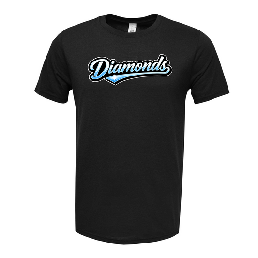 Black Diamonds Softball Blend T-Shirt | Classic Team Spirit Tee