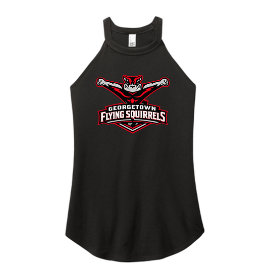 Flying Squirrels Black Rocker Tank
