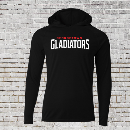 Long Sleeve Hoodie Gladiators Baseball Tee, Baseball Gladiators Shirt, Georgetown Baseball Drifit TShirt