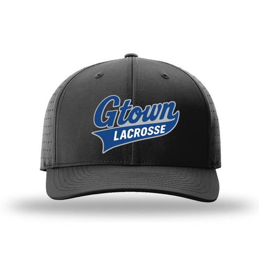 Gtown Lacrosse Black Performance Hat