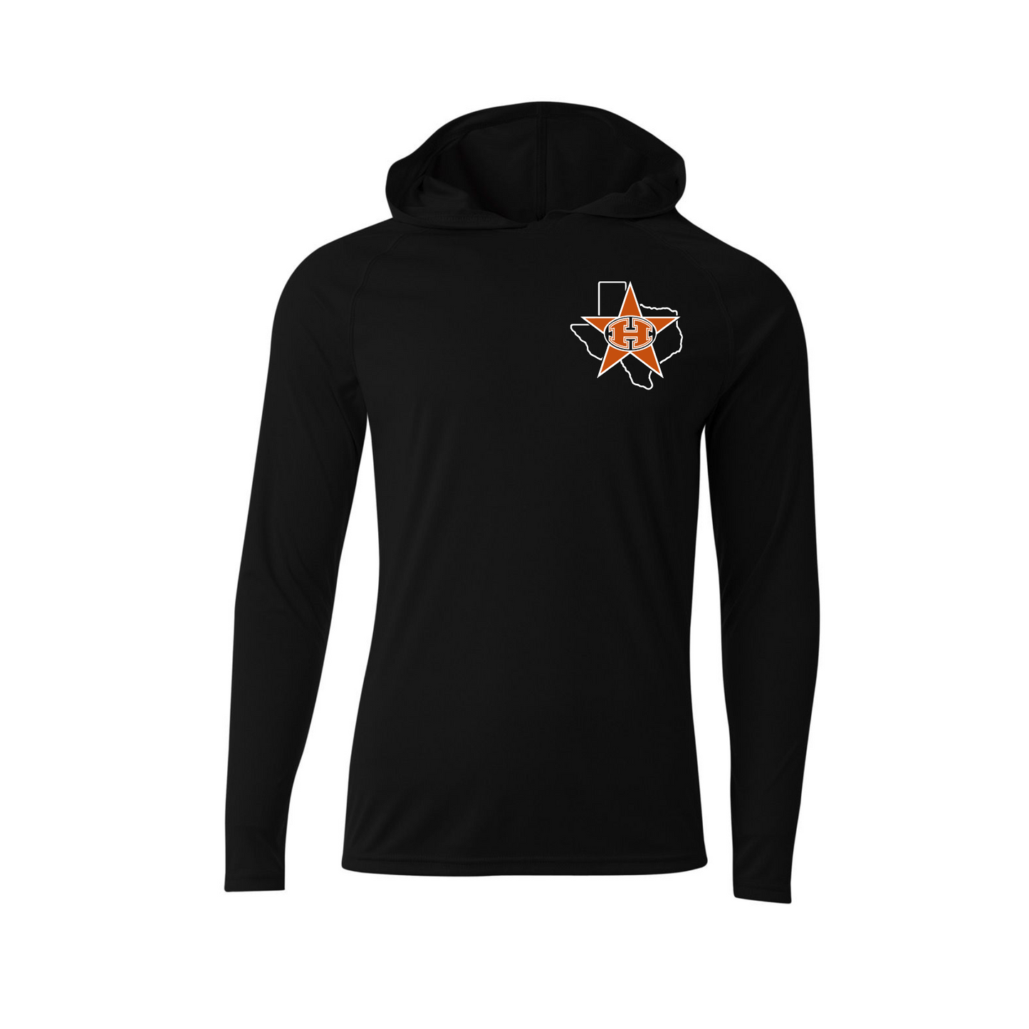 Hutto All-Stars Texas Star Performance Hooded Long Sleeve